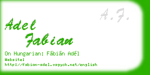 adel fabian business card